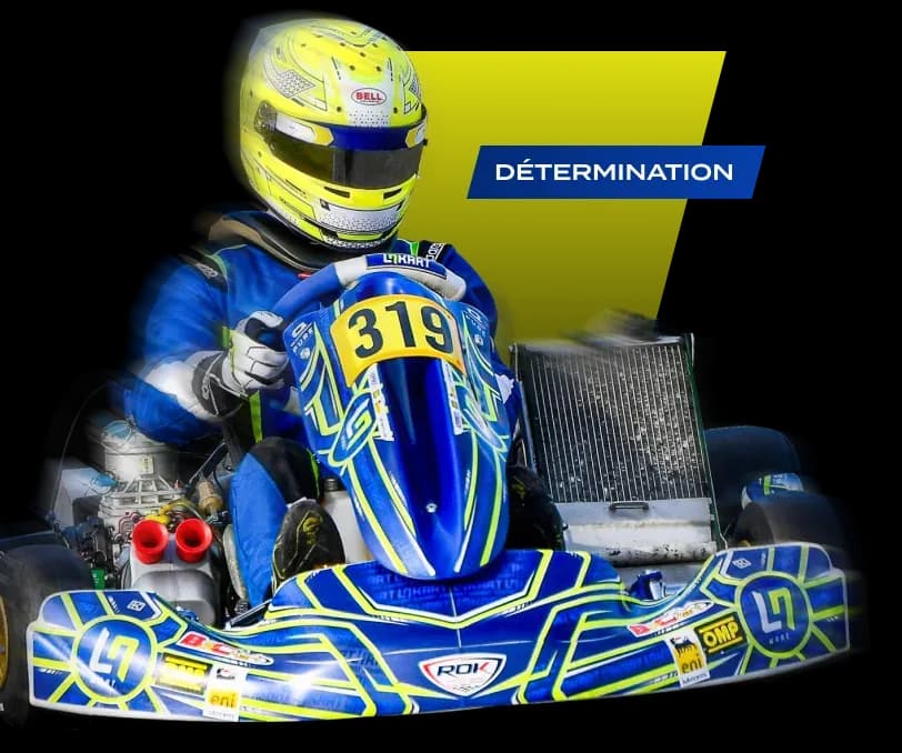 Sachel Rotgé en karting, numéro 319