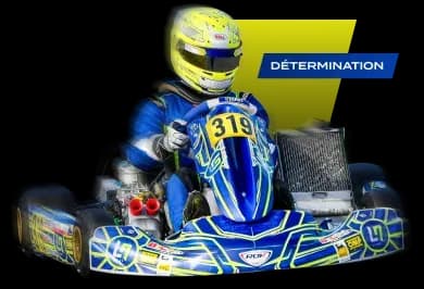 Sachel Rotgé en karting, numéro 319
