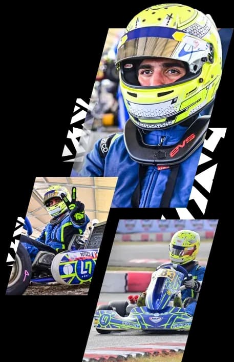 Sachel Rotgé en karting